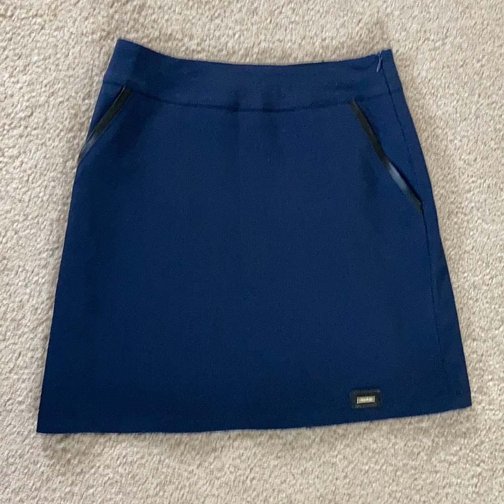 Navy Mini-Skirt. Made in Europe.